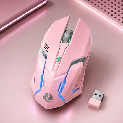 Wireless Charging Silent Gaming Mouse Machinery