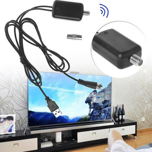 Low Noise Easy Installation HDTV TV Antenna Amplifier Signal Booster Antenna Adapter